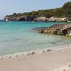 Menorca, Cala Turqueta beach, water edge