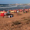 Morocco, Casablanca beach, crowd