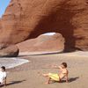 Марокко, Пляж Легзира, йога