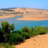 Morocco, Moulay Bousselham beach, sandbank