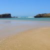 Morocco, Oualidia beach, sandbank