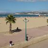 Morocco, Tangier beach, palms