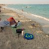Qatar, Fuwairit beach, water edge