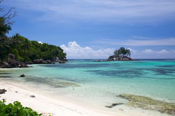 Seychelles, Mahe island, Anse Royale beach, small island