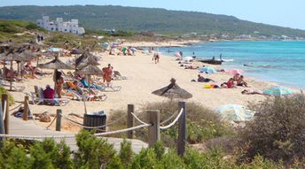 Spain, Formentera, Migjorn beach