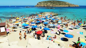 Spain, Ibiza, Cala Conta beach