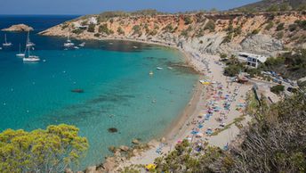 Spain, Ibiza, Cala d'Hort beach