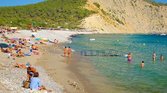 Spain, Ibiza, Cala Jondal beach