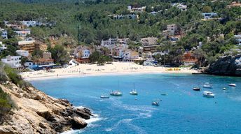 Spain, Ibiza, Cala Vadella beach