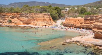 Spain, Ibiza, Sa Caleta beach