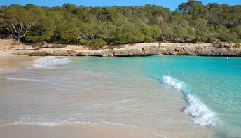 Spain, Mallorca, Cala Mondrago beach