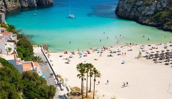 Spain, Menorca, Cala en Porter beach