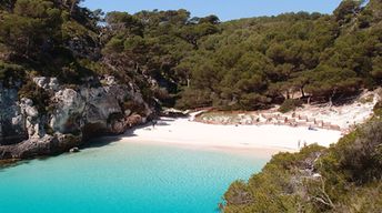Spain, Menorca, Cala Macarelleta beach