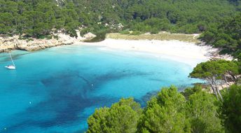 Spain, Menorca, Cala Trebaluger beach