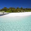 Velassaru Maldives beach, view from water
