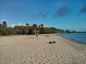 American Virgin Islands (USVI), St. Thomas island, Brewers Bay beach, view to the south