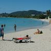 American Virgin Islands (USVI), St. Thomas island, Lindberg Bay beach, view to the west