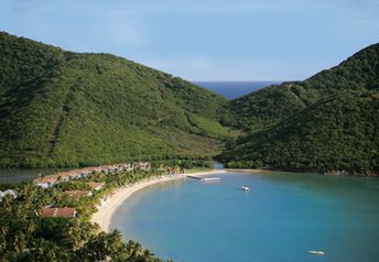 Antigua and Barbuda, Antigua, Carlisle Bay beach, view from top