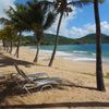 Antigua and Barbuda, Antigua, Curtain Bluff beach, chairs