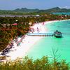 Antigua and Barbuda, Antigua, Dickenson Bay beach, pier