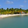 Antigua and Barbuda, Antigua, Mamora Bay beach, lagoon view
