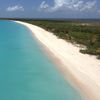 Antigua and Barbuda, Barbuda, Lighthouse bay beach, aerial view