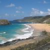 Brazil, Fernando de Noronha islands, Leao beach, waves