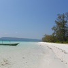 Cambodia, Koh Rong island, Long Set beach, boat