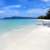 Cambodia, Koh Rong island, Long Set beach, white sand