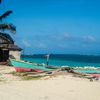 Colombia, San Andres island, San Luis beach, boat