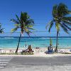 Colombia, San Andres island, Spratt Bight beach, view from the road
