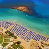 Cyprus, Fig Tree Bay beach, aerial