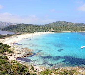 France, Corsica island, Lotu beach, view from the top