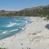 France, Corsica island, Ostriconi beach, aerial view