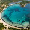 France, Corsica island, Rondinara beach, aerial view