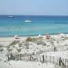 France, Corsica island, Saleccia beach, fence