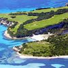 France, Corsica island, Sperone beach, golf fields