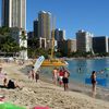 Hawaii, Oahu island, Waikiki beach, city view