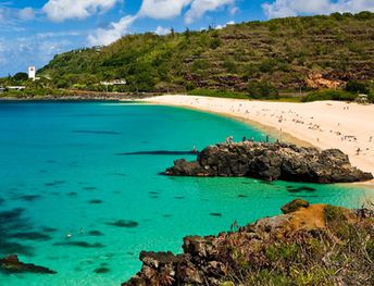 Hawaii, Oahu island, Waimea Bay beach