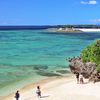 Japan, Okinawa, Emerald beach, rock in the south