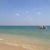 Japan, Okinawa, Mibaru beach, boat