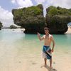 Japan, Okinawa, Mibaru beach, twin rock