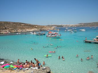 Malta, Comino island, Blue Lagoon beach