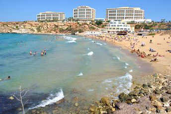 Malta Island, Golden Bay beach, Radisson hotel