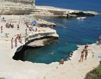 Malta Island, St. Peter's Pool beach