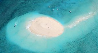 Mayotte, Ilot de Sable Blanc beach, sandbank