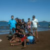 Mayotte, Musicale beach, dark sand