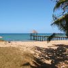 Mayotte, N'Gouja beach, under palm