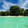 Panama, Bocas Del Toro, Zapatilla beach, view from the water