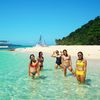 Philippines, Boracay island, Puka beach, girls